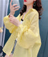 Airy Stripe Over Blouse